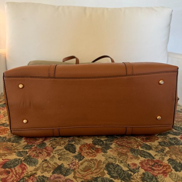 Tory Burch Perry Triple Compartment Tote Bag in Light Umber - Picture 5 of 6